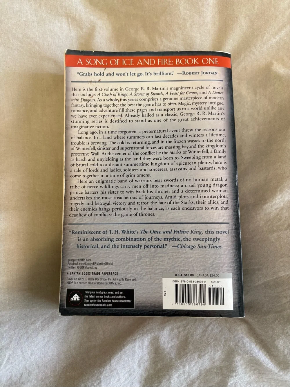 Game of Thrones Paperback Book